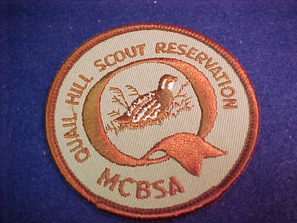 Quail Hill Scout Resv., MCBSA, cloth back
