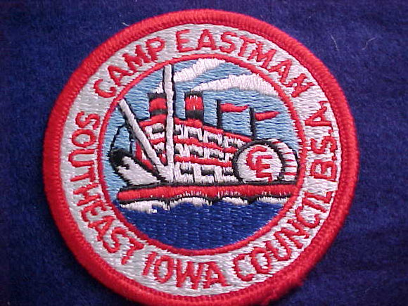 EASTMAN, NO DATE, RED LETTERS, FULLY EMBROIDERED