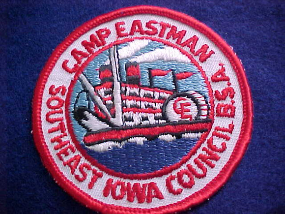 EASTMAN, NOT FULLY EMBROIDERED, RED LETTERS