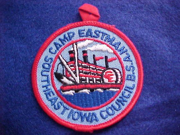 EASTMAN, NOT FULLY EMBROIDERED, BLUE LETTERS