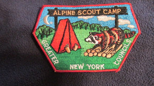 Alpine Scout Camp, Greater New York Councils, 1960's issue, 3.75x6"