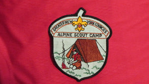 Alpine Scout Camp, Greater New York Councils, 5x6", 1960's issue