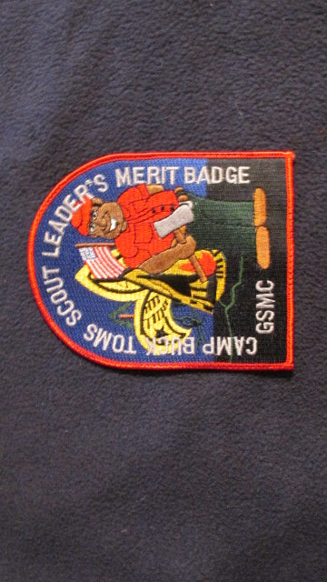 Buck Toms, scout leader's merit badge, Great Smoky Mountain Council, 4.25x5.25