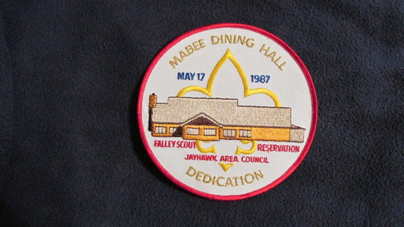 Falley Scout Reservation, 1987, Mabee Dining Hall dedication, 6 round