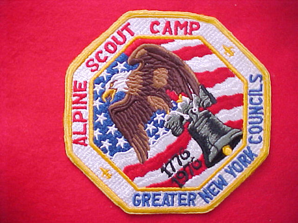 alpine scout camp, greater new york councils, 6 hexigon, 1976 jp