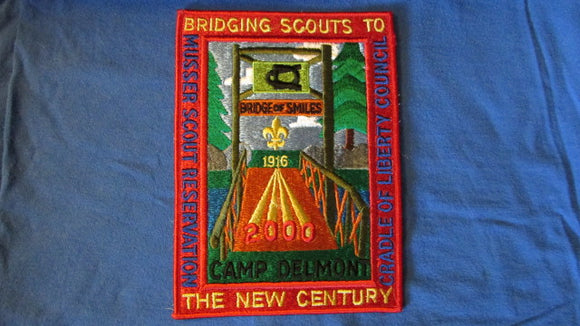 Musser Scout Reservation, 2000, Camp Delmont, Cradle of Liberty Council, 5.75x7.75