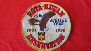 Rota-Kiwan Reservation, 1921-1996, Southwest Michigan Council, blue twill/gold mylar border