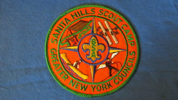 Sanita Hills Scout Camp, Greater New York Councils, 1970's, pb, 5 round