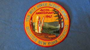 Ten Mile River Scout Camps, 1967, 40th anniversary, 6 round, Greater New York Councils