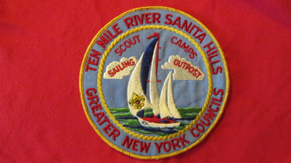 Ten Mile River, Sanita Hills Scout Camps, sailing outpost, Greater New York Councils, 6 round