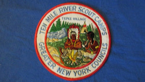 Ten Mile River Scout Camps, Tepee Village, 6 round, Greater New York Council, 1960's issue