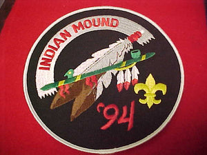 Indian Mound Reservation, 1994, 6" jacket patch