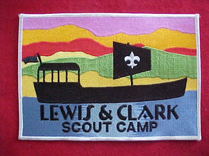 LEWIS & CLARK SCOUT CAMP JACKET PATCH, 5.5X7.75"