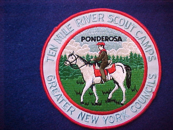 ten mile river scout camps, ponderosa, greater new york councils, 5 1/2 round