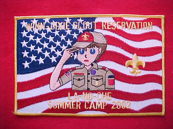 winn-dixie scout reservation, la-no-che, central florida council, 2002, 7x4 3/4