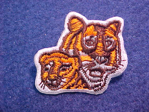 PIN, TIGER CUBS, EMBROIDERED WITH PIN ON BACK