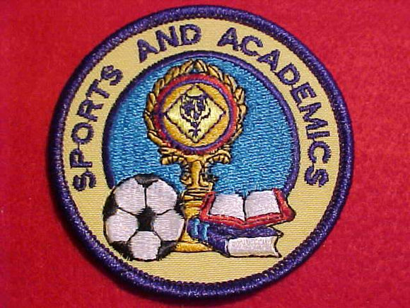 CUB SCOUT PATCH, SPORTS AND ACADEMICS