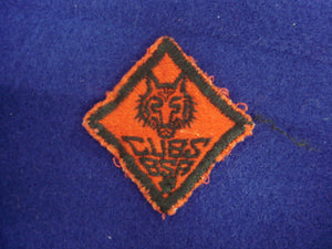 Wolf Cubs B.S.A. Red Felt 1MM+ Used