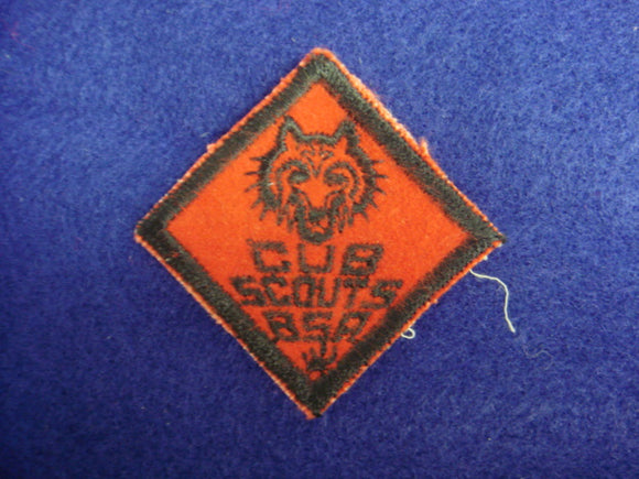 Wolf Cubs BSA, 1955-72, Gauze Back Red Twill