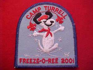 SNOOPY PATCH, 2001, CAMP TURRELL FREEZE-O-REE