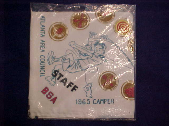 ATLANTA AREA COUNCIL N/C, 1965 CAMPER, STAFF, MINT IN ORIG. BAG