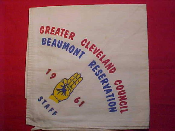 BEAUMONT RESERVATION N/C, 1961, STAFF, GREATER CLEVELAND C., USED