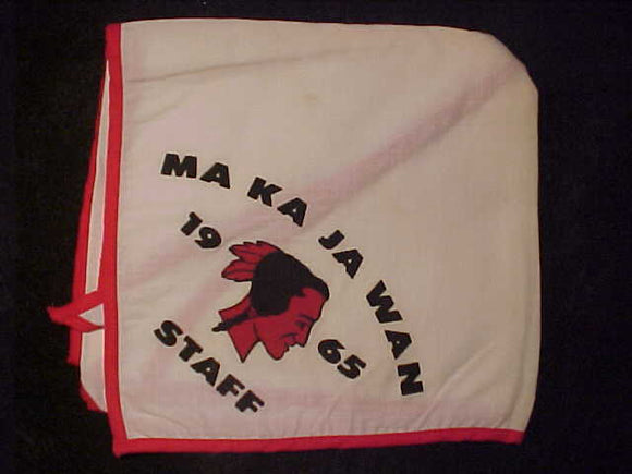 MA-KA-JA-WAN NECKERCHIEF, 1965, STAFF, USED