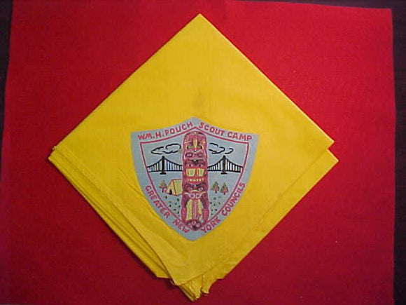 WILLIAM H. POUCH SCOUT CAMP NECKERCHIEF, GREATER NEW YORK COUNCILS, USED