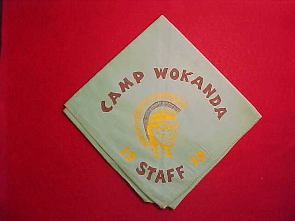 WOKANDA CAMP STAFF NECKERCHIEF, 1959