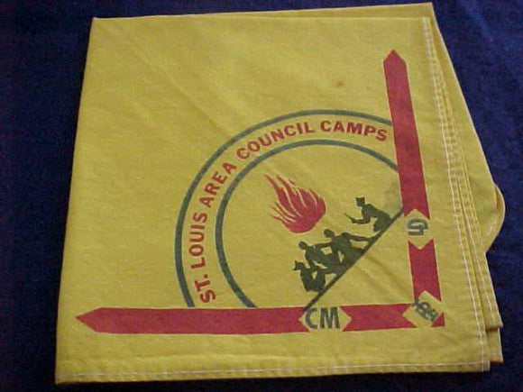 ST. LOUIS AREA COUNCIL CAMPS NECKERCHIEF, SMALL STAIN
