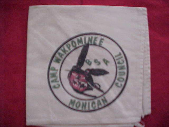 WAKPUMINEE NECKERCHIEF, MOHICAN COUNCIL, USED