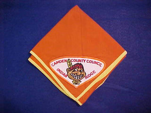 INDIAN RIDGE NECKERCHIEF WITH PATCH, CAMBEN COUNTY COUNCIL, MINT