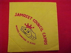 SAMOSET COUNCIL CAMPS N/C, STAFF, "WHERE CAMPING IS KING", USED, EXCELLENT COND.