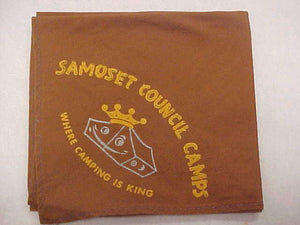 SAMOSET COUNCIL CAMPS N/C, BROWN COTTON, USED
