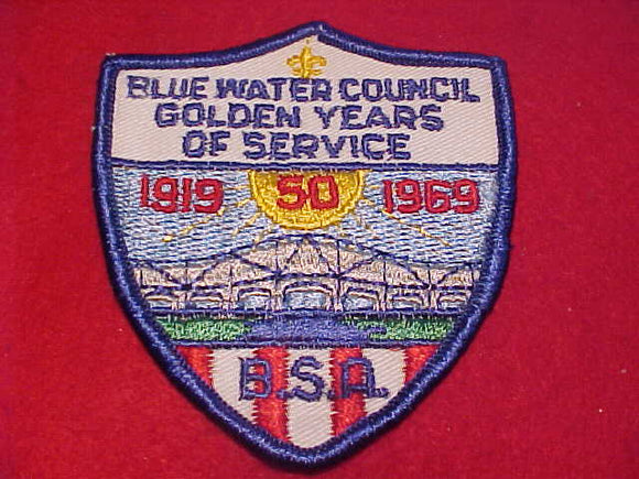 BLUE WATER COUNCIL PATCH, 1919-1969