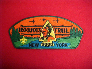 Iroquois Trail 2000 Jacket Patch, 3.5 x 8"