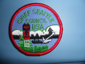 Chief Seattle Council, BSA Rolled Edge, pb
