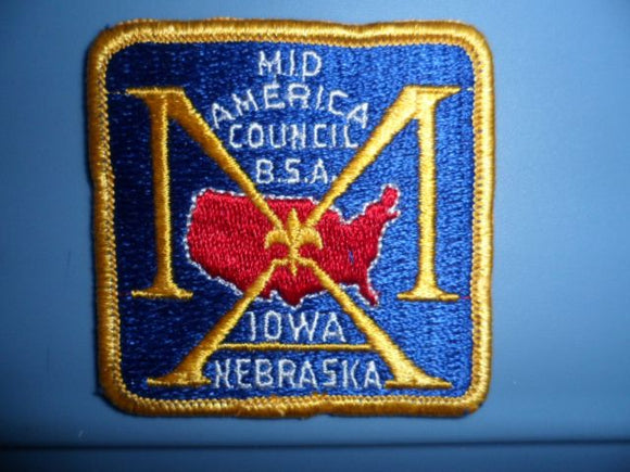Mid America Council, Square Patch, 70 x 70mm