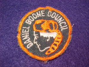 daniel boone council, 2" round, used