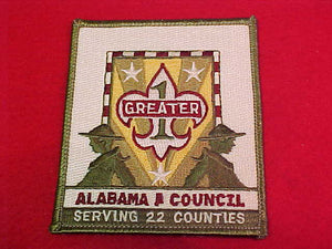 greater alabama council, khaki green bdr.