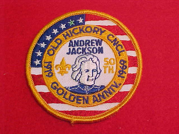 old hickory council, 1919-1969, andrew jackson, golden anniv.