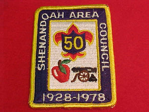 shenandoah area council, 1928-1978, 50 years