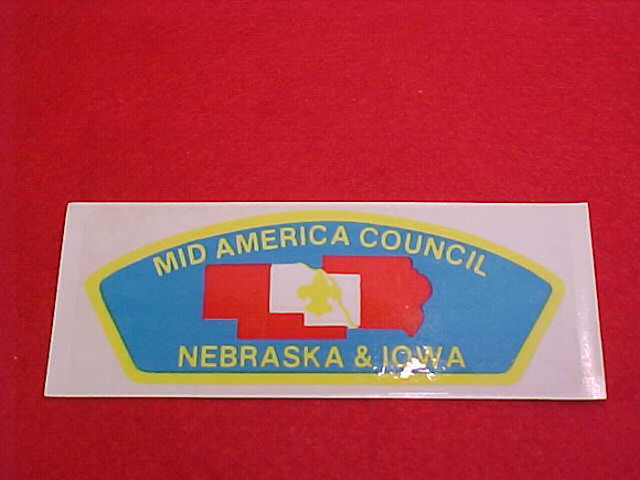 MID AMERICA COUNCIL, CSP SHAPE DECAL