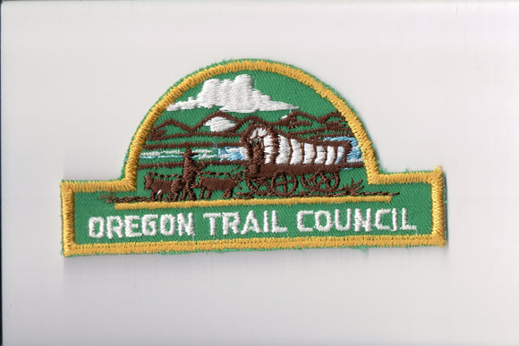 Oregon Trail Council, hat shape patch, variety #1