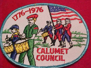 CALUMET COUNCIL PATCH, 1776-1976