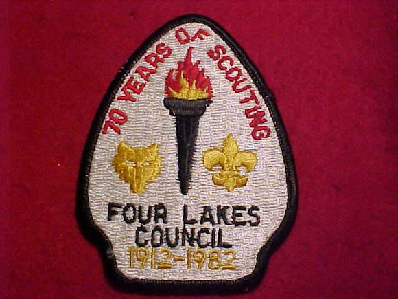 FOUR LAKES COUNCIL PATCH, 1912-1982