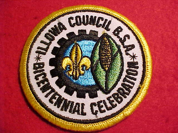 ILLOWA COUNCIL PATCH,BICENTENNIAL CELEBRATION (1976)