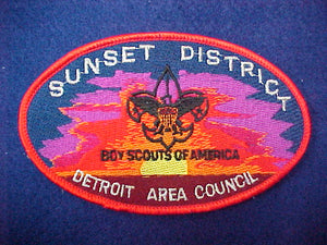 Sunset district Detroit Area council