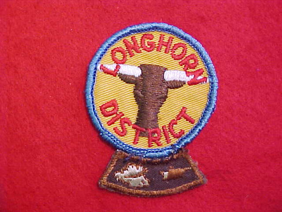 LONGHORN DISTRICT PATCH+SEGMENT, USED