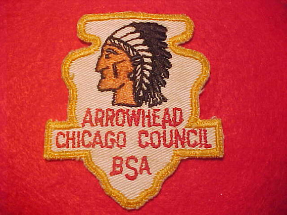 ARROWHEAD DISTRICT, CHICAGO COUNCIL, 1950'S, USED